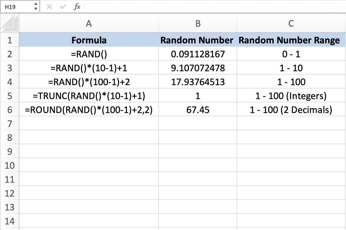 Random Generator Excel Explaining Functions and AI Power